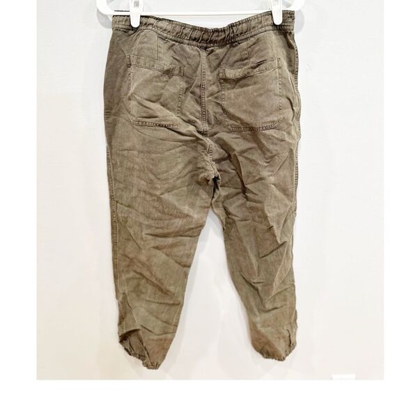 Marine layer emmy linen blend jogger olive green - Picture 4 of 5